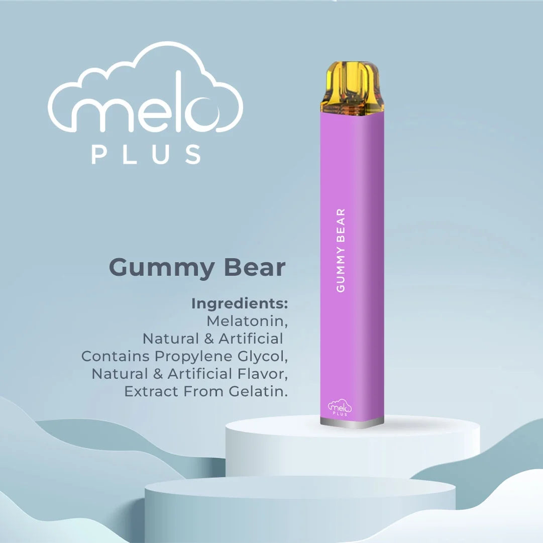 plus Melatonin Diffuser, Gummy Bear - 800 Puffs | 0% Nicotine, Sugar-Free, Gluten-Free Aromatherapy