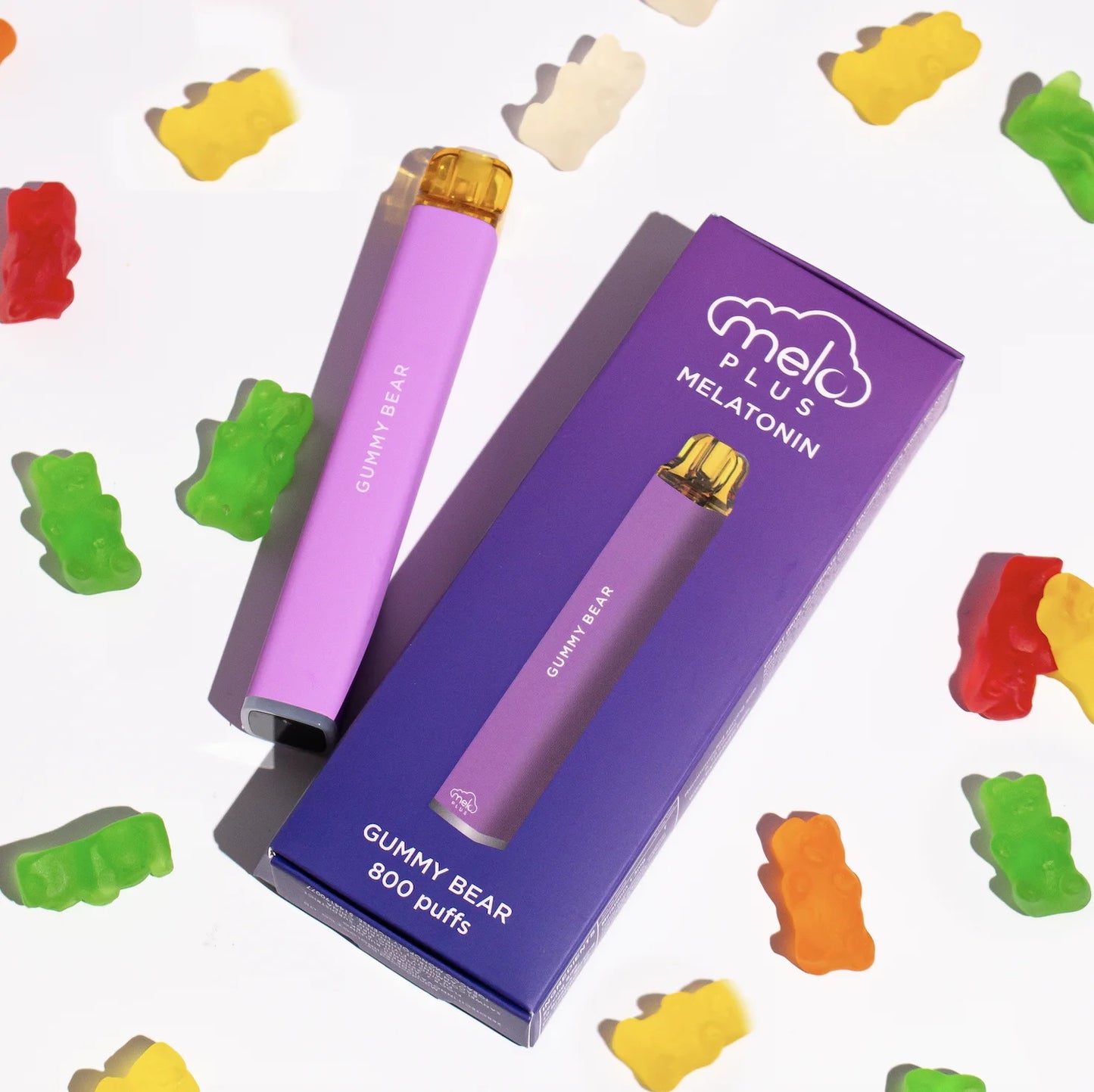 plus Melatonin Diffuser, Gummy Bear - 800 Puffs | 0% Nicotine, Sugar-Free, Gluten-Free Aromatherapy