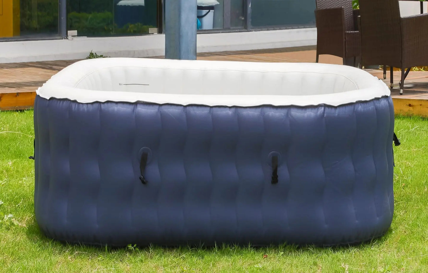 Inflatable Jacuzzi Spa Pool Heated Surf Pool Bubble Health Pool Folding Courtyard