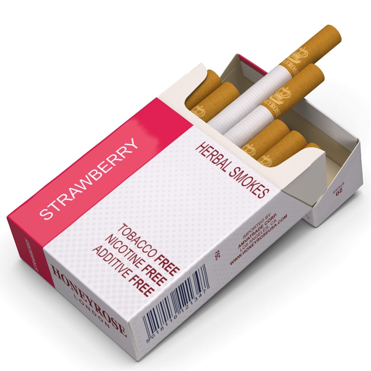 Honeyrose - Strawberry Herbal Sticks 1 Pack of 20