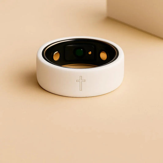 Oura Ring Gen 3/4 & Samsung Galaxy Ring Silicone Case | 2-Pack Thin Fit Cross Symbol, Soft Lightweight Smart Ring Cover