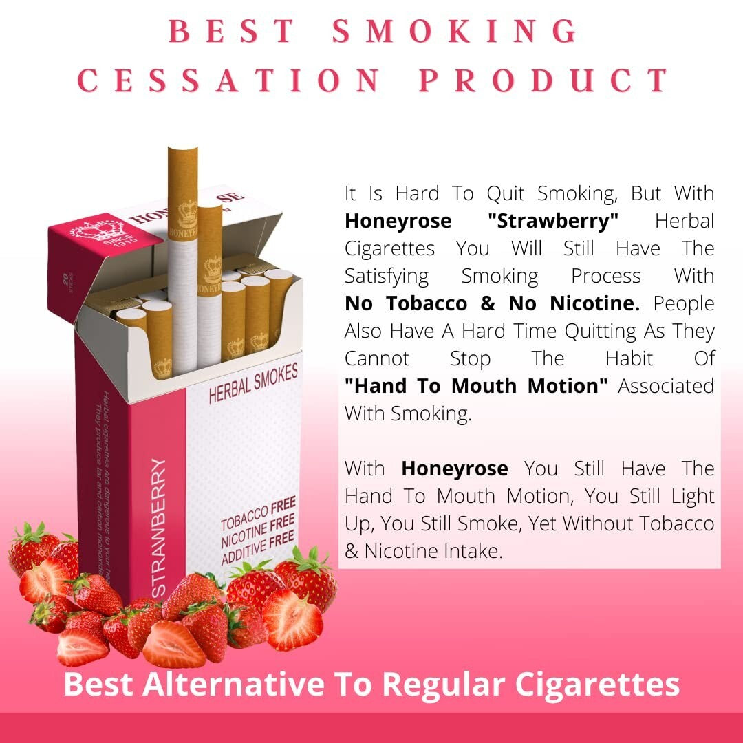 Honeyrose - Strawberry Herbal Sticks 1 Pack of 20