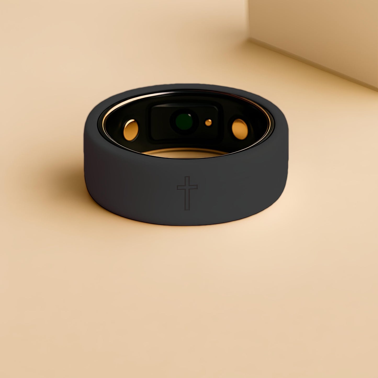 Oura Ring Gen 3/4 & Samsung Galaxy Ring Silicone Case | 2-Pack Thin Fit Cross Symbol, Soft Lightweight Smart Ring Cover