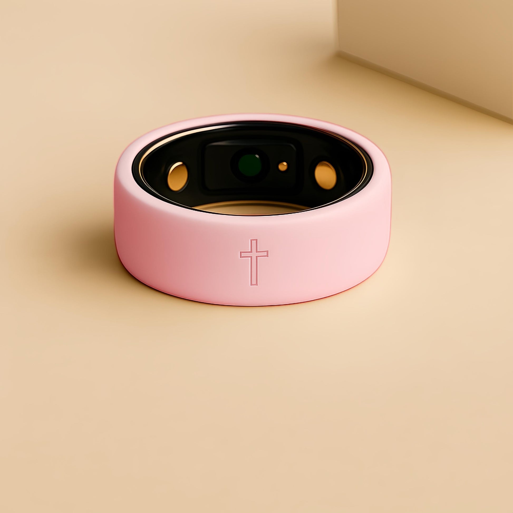 Oura Ring Gen 3/4 & Samsung Galaxy Ring Silicone Case | 2-Pack Thin Fit Cross Symbol, Soft Lightweight Smart Ring Cover